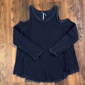 Free People Cold Shoulder Sweater